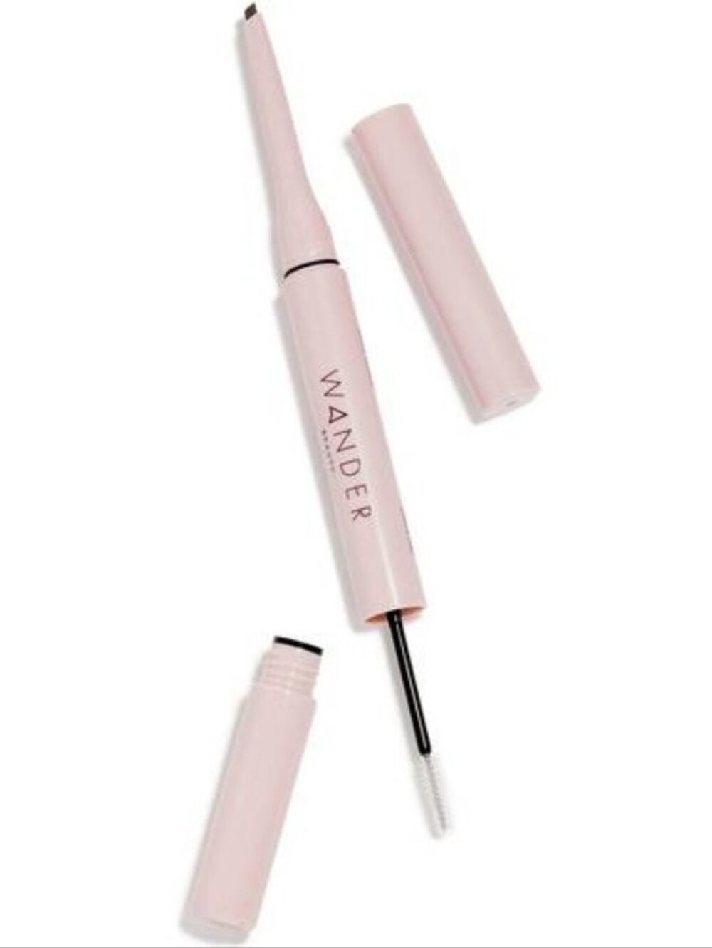 Wander Beauty Women's Upgraded Brows Pencil & Treatment Gel Duo, Medium Brown